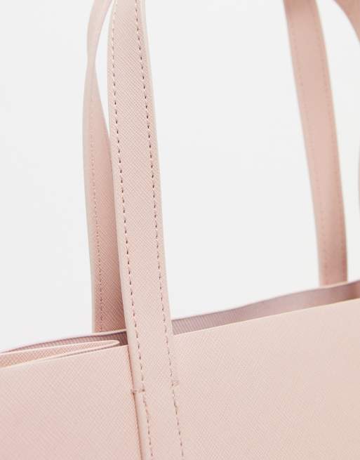 Ted Baker – Seacon – Rosa liten väska med crosshatch-mönster, 4 av 4