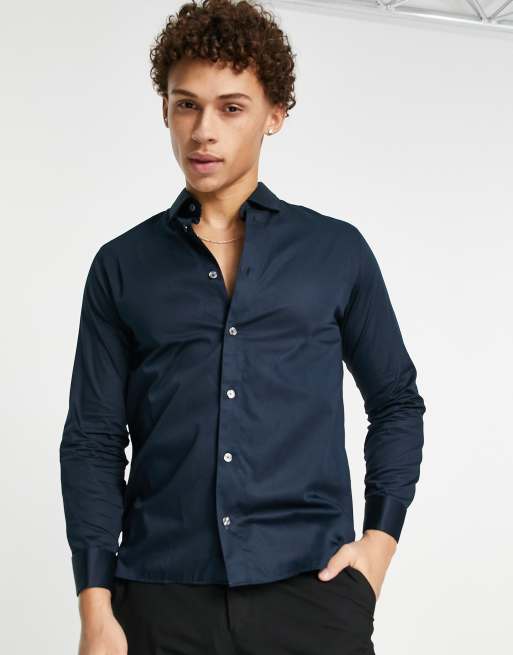 Ted Baker shirt in navy | ASOS