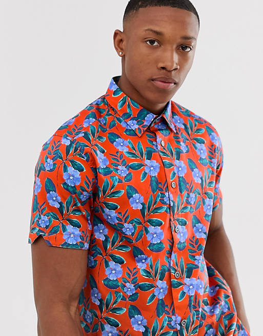 Ted Baker shirt with bright floral print | ASOS