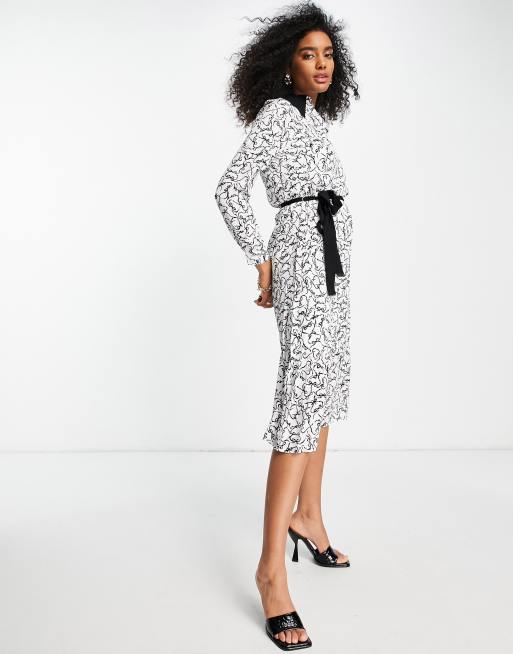 Ted Baker – Silviia – Bedrucktes Hemdkleid in Weiß, 4 von 4