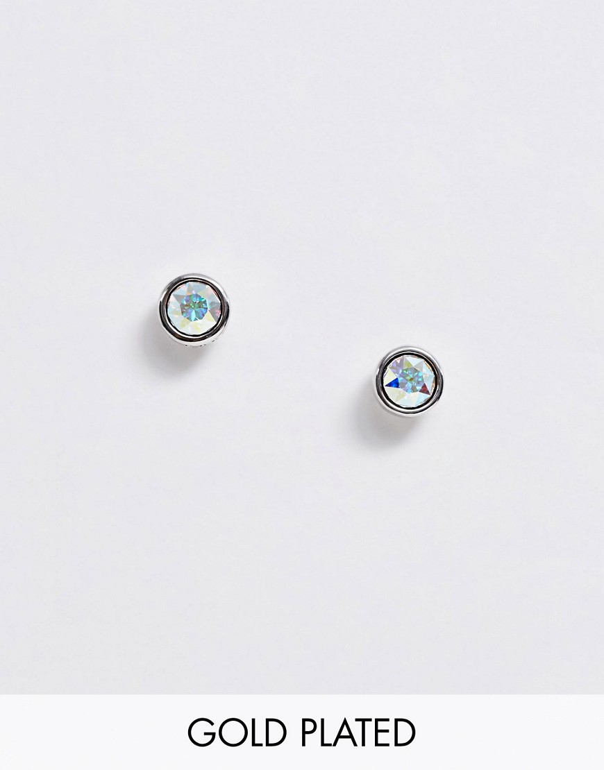 Ted Baker Sinaa silver crystal Swarovski stud earrings