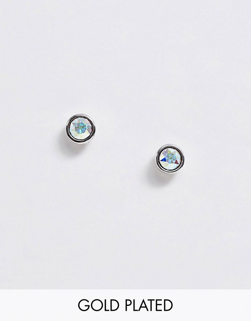 Ted Baker Sinaa silver crystal Swarovski stud earrings