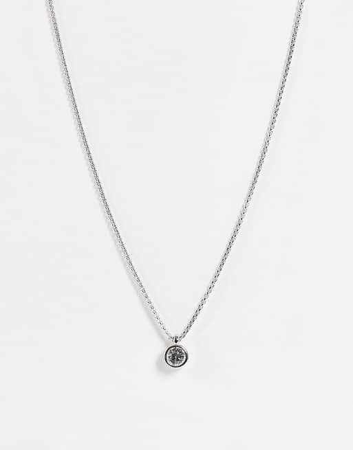 Ted Baker - Sininaa - Collana color argento con ciondolo con strass