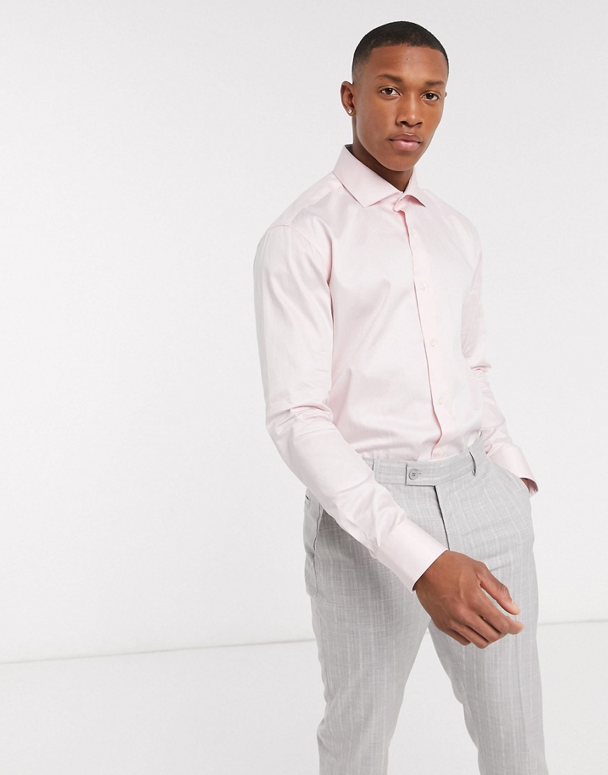 Ted Baker - Slim-fit overhemd in roze