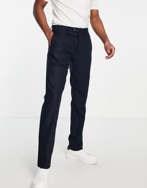 Ted Baker smart trousers in navy | ASOS