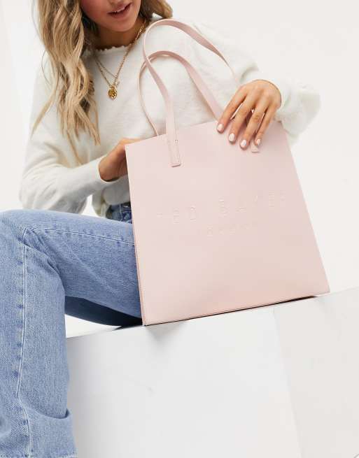 Ted Baker Soocon Borsa grande con motivo crosshatch colore rosa ASOS