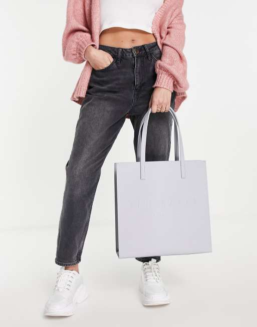 Ted baker grey leather on sale bag