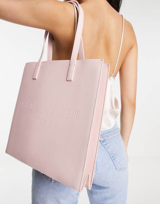 Ted Baker Soocon crosshatch tote bag in pink