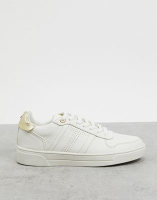 Ted Baker sosie leather trainer in white | ASOS