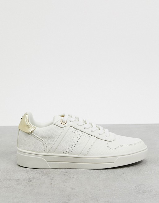 Ted Baker sosie leather trainer in white