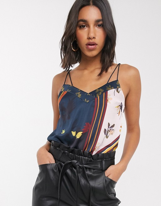 Ted Baker spliced print cami top
