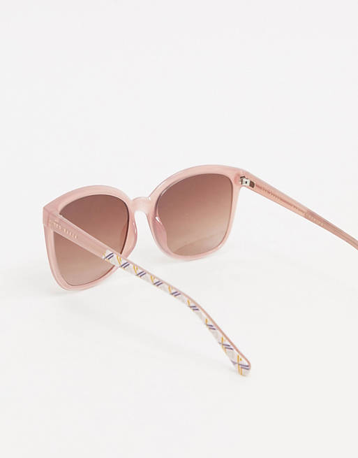 Ted Baker square sunglasses in pink