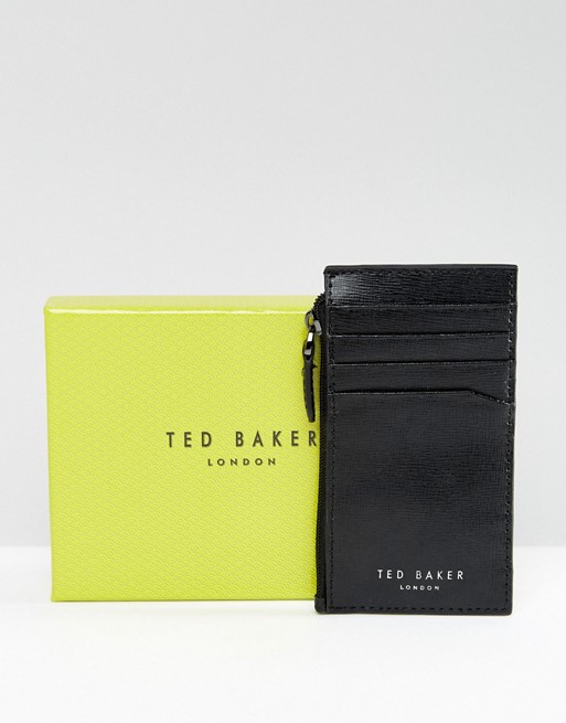 Ted Baker Stichs Cardholder & Zip Wallet in Leather | ASOS