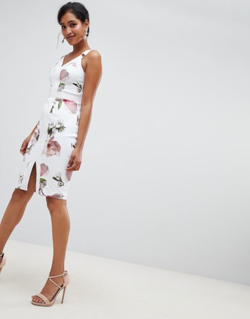 White floral ted baker on sale dress