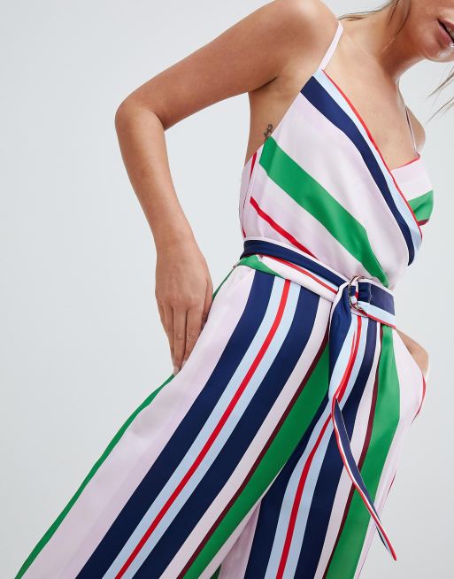 Ted baker store striped jumpsuit