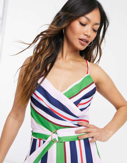 Ted baker store striped jumpsuit