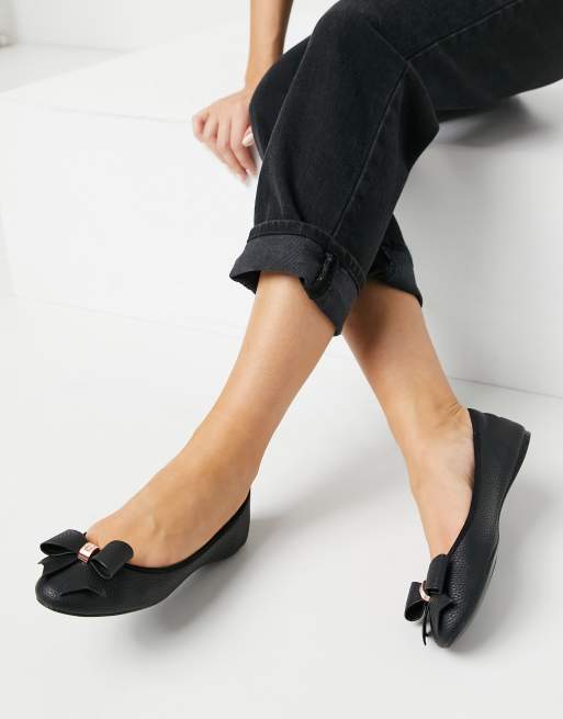 Black ballet pump clearance shoes