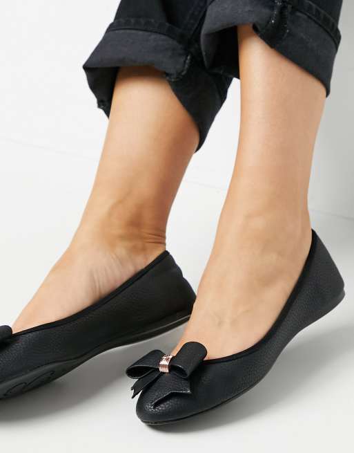 Ted baker ballerina shoes on sale black