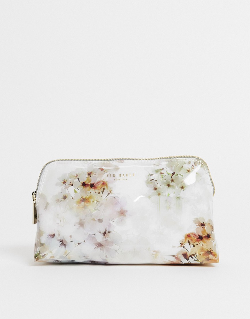 Ted Baker Suvii wash bag in ivory-White