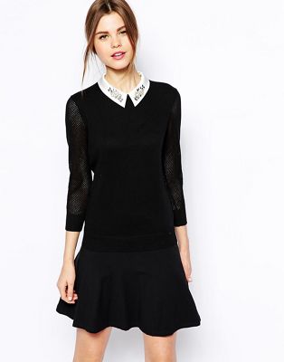 Ted Baker | Ted Baker Sweater with Embellished Collar