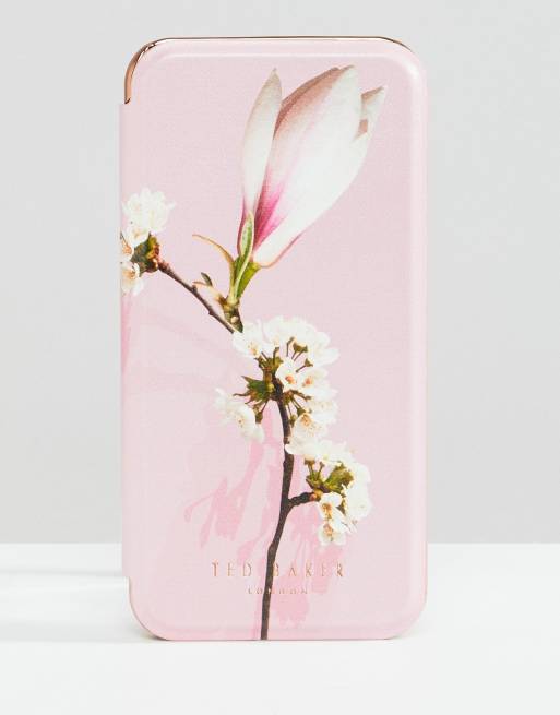 Ted Baker tablet iphone 8 mirror case in floral | ASOS