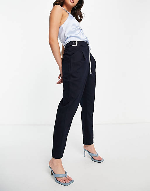 Trousers & Leggings Ted Baker tailored trousers in navy 