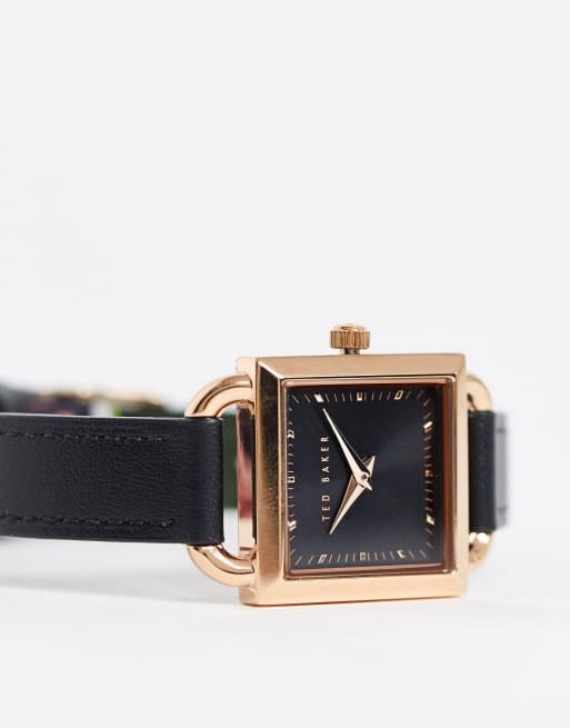 Ted Baker Taliah watch in black with square dial