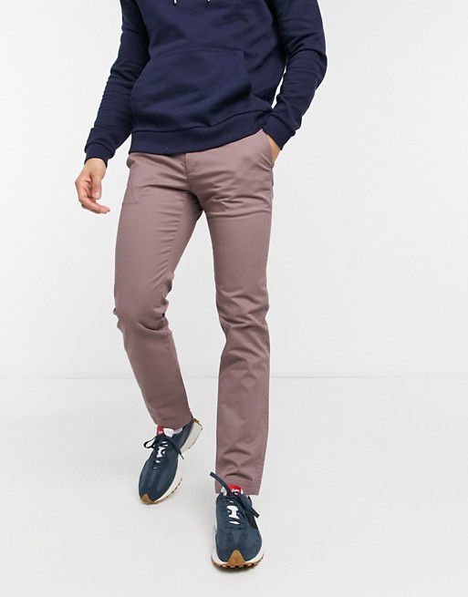 Ted Baker tapered fit plain chino trousers
