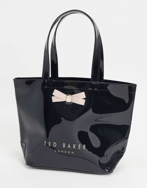 Ted Baker Tas met klein logo en strik in zwart