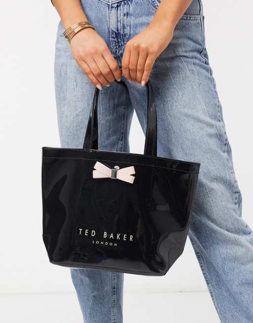 Ted Baker Tas met klein logo en strik in zwart