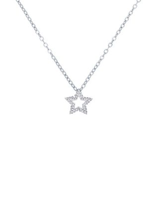Ted Baker Taylorh crystal twinkle star pendant necklace in silver