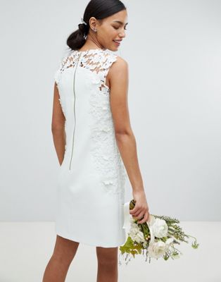 simple white dress short