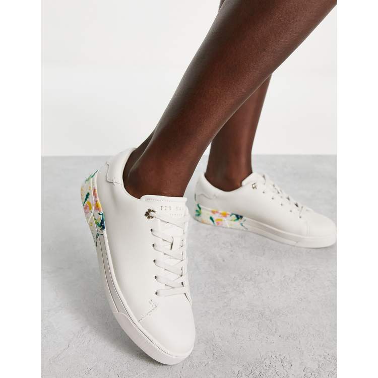 Ted Baker Timaya paterned sole trainer in ivory ASOS