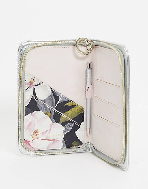 Silver Faux Leather One Size Ted Baker Travel Organiser 