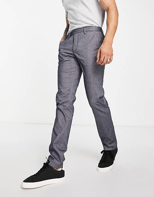 Ted Baker trousers in navy | ASOS