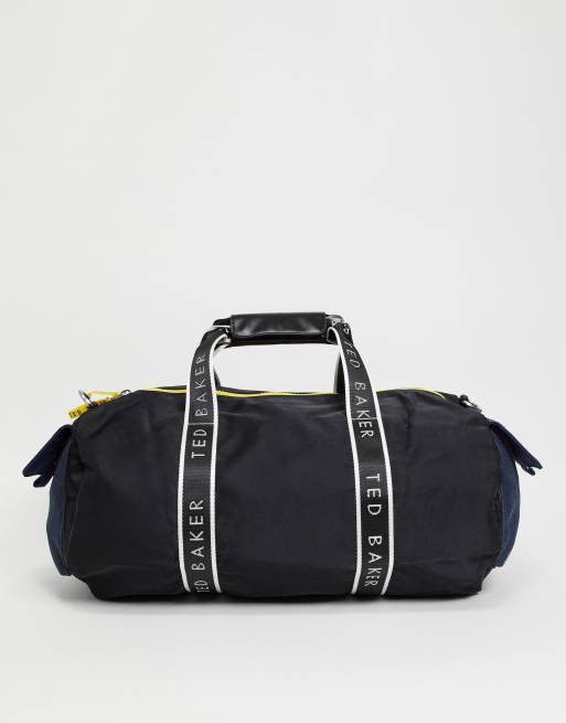 Ted Baker Vague nylon holdall in black | ASOS