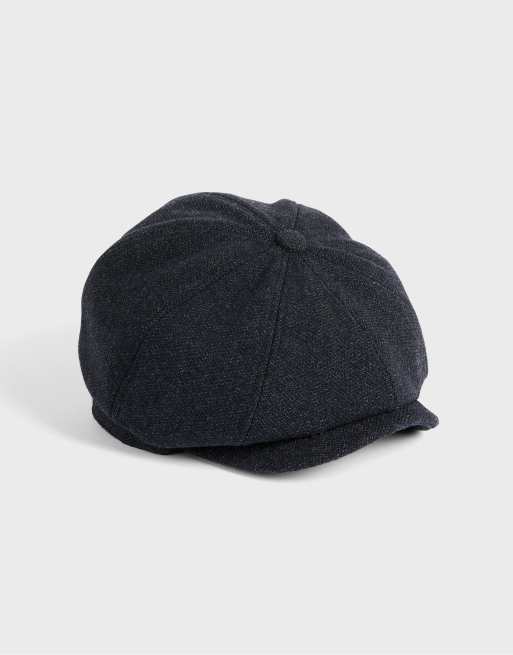 Ted Baker ventt textured bakerboy cap in navy