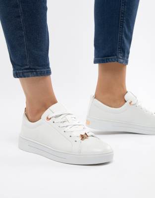 ted baker white leather trainers