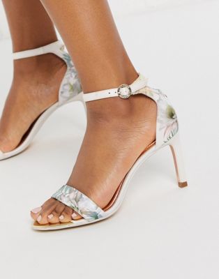 Ted Baker Woodland Barely There Heeled Sandals In Pale Pink