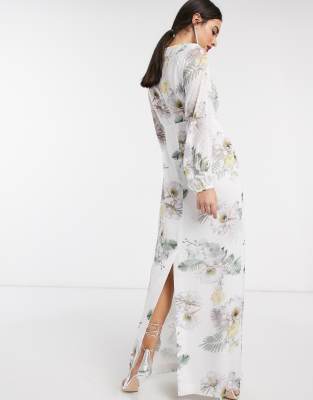 Ted baker hariet lace trim sale maxi dress