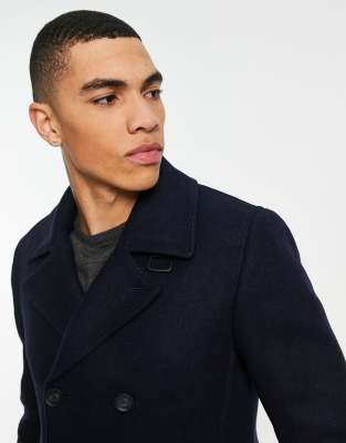 ted baker navy peacoat