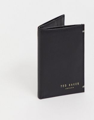 Ted Baker – Zacks – Aufklappbare Geldbörse aus Leder-Schwarz