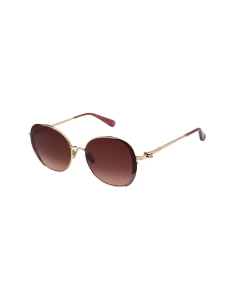 Ted Baker Zarah sunglasses in light gold - view 1