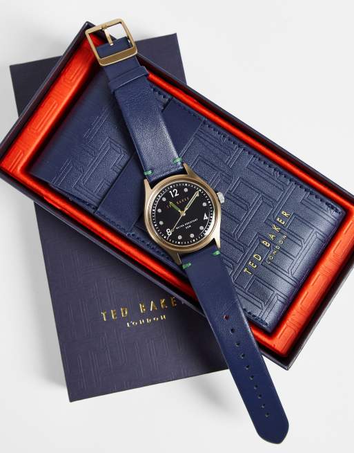 Ted Baker – Zegarek z czarną tarczą i czarnym, skórzanym paskiem, 4 z 4