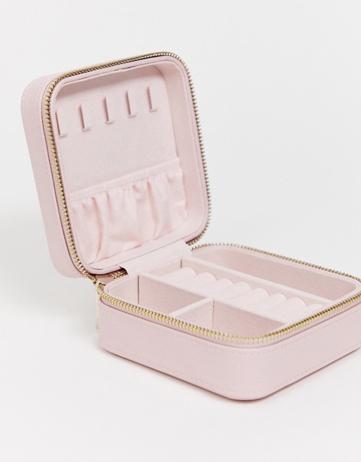 Ted Baker zipped pink jewellery case
