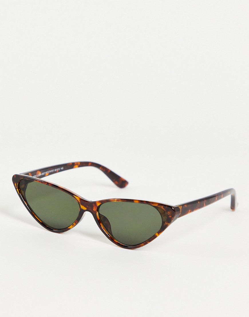 фото Темно-коричневые солнцезащитные очки «кошачий глаз» new look-коричневый цвет