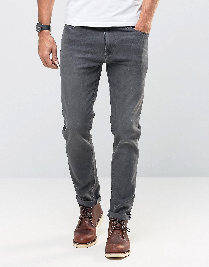фото Темно-серые облегающие джинсы asos-серый asos design