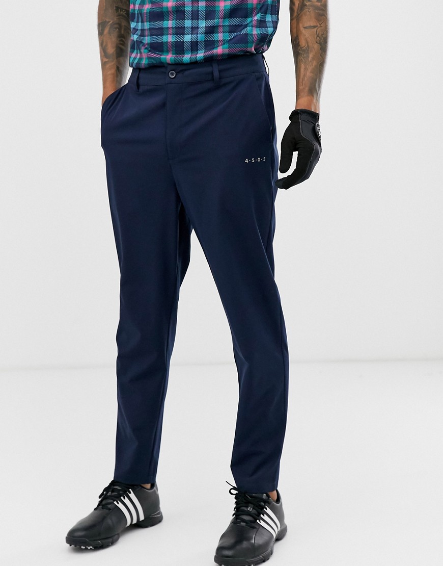 фото Темно-синие брюки для занятий гольфом asos 4505-темно-синий