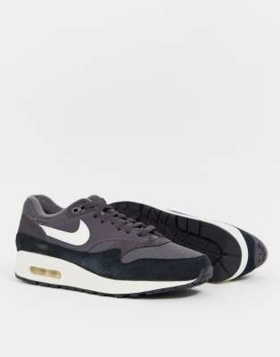 фото Темно-синие кроссовки nike air max 1-темно-синий