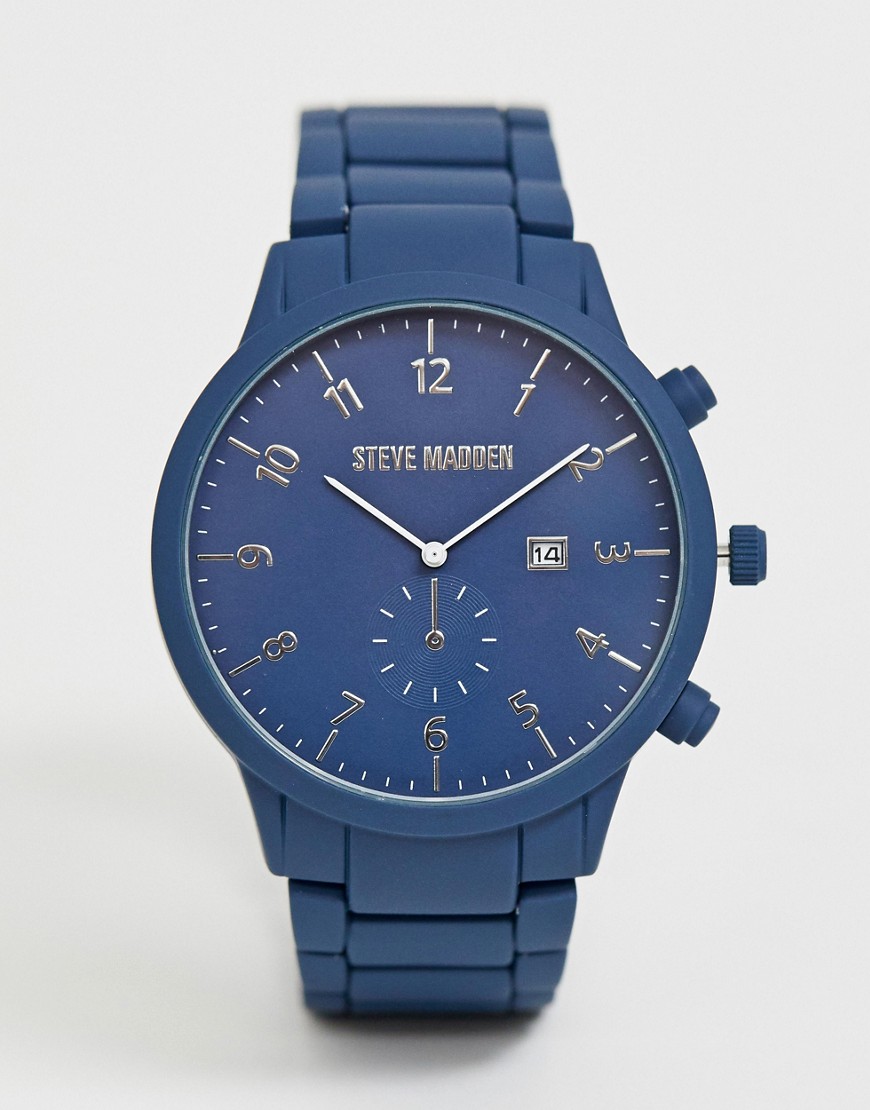 фото Темно-синие наручные часы steve madden-темно-синий